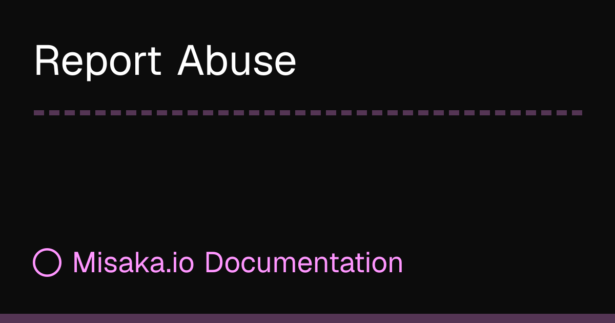 Report Abuse